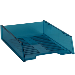 A4 Multi Fit Document Tray - Tinted Blue